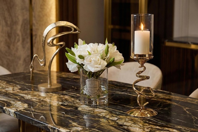 Подсвечник золото 16х16х52 (TT-00001126)