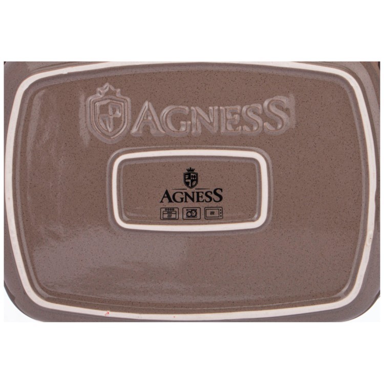 Блюдо для запекания agness "modern kitchen" прямоуг. серое 1800 мл 30*19*7 см Agness (777-079)