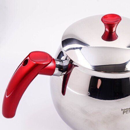 Чайник металлический 1л Home Perfect Kure нерж/ст/пласт (800-307)