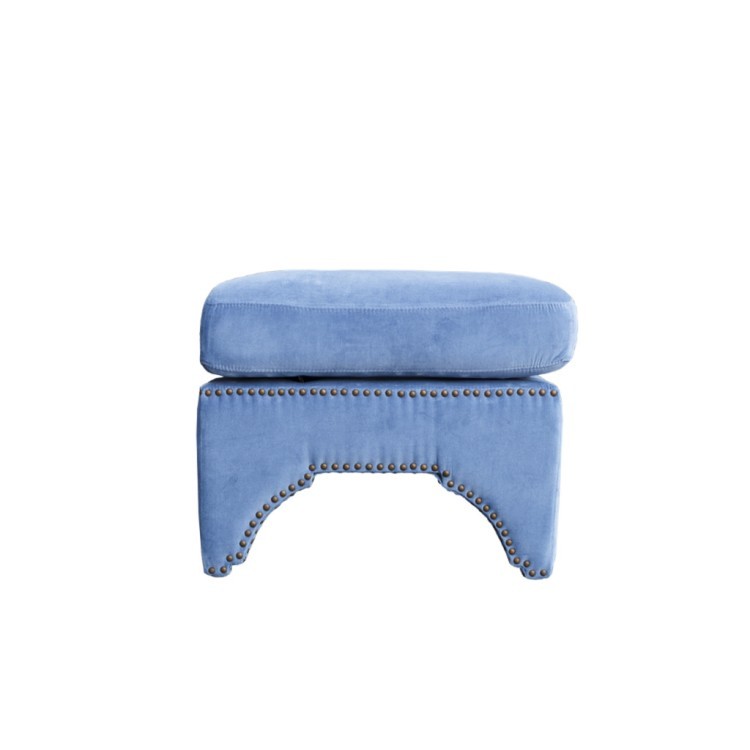 Пуф Нора Nora/Velvet 20, каркас дуб, обивка бельгийский вельвет, blue, ROOMERS FURNITURE Пуф Нора Nora/Velvet 20, каркас дуб, обивка бельгийский вельвет, blue, ROOMERS FURNITURE