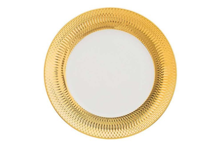 Тарелка обеденная bronco "crocus" 27,5 см золотая Bronco (263-1060)