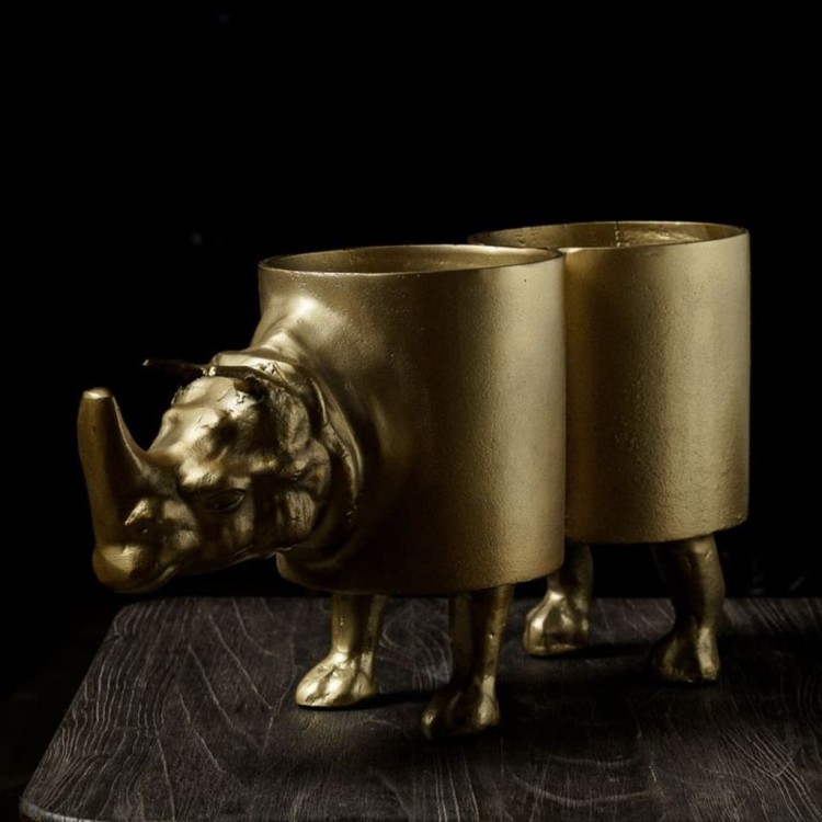 Емкость для охлаждения вина E406, металл, Antique brass, ROOMERS FURNITURE