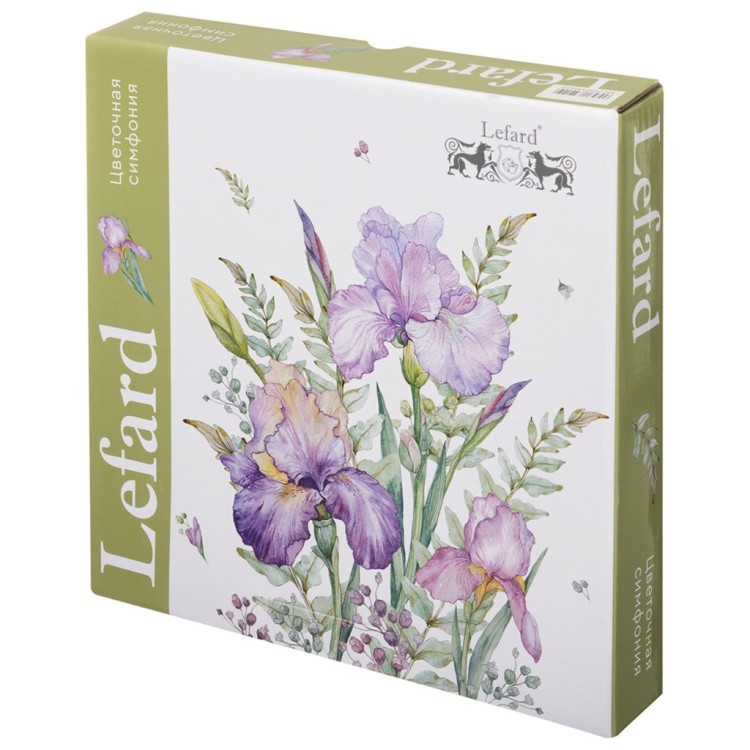 Набор тарелок обеденных lefard "irises" 2 шт. 23 см, разноцветный (590-349-11) 
