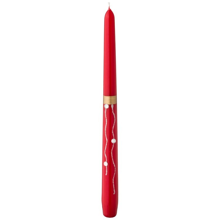 Набор свечей из 4шт "волшебное сияние" red высота 28 см Adpal (348-823)