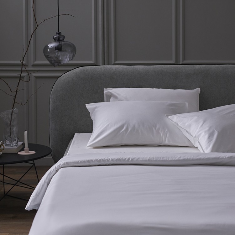 Набор наволочек из плотного сатина белого цвета из коллекции essential, 50х70 см (77133)