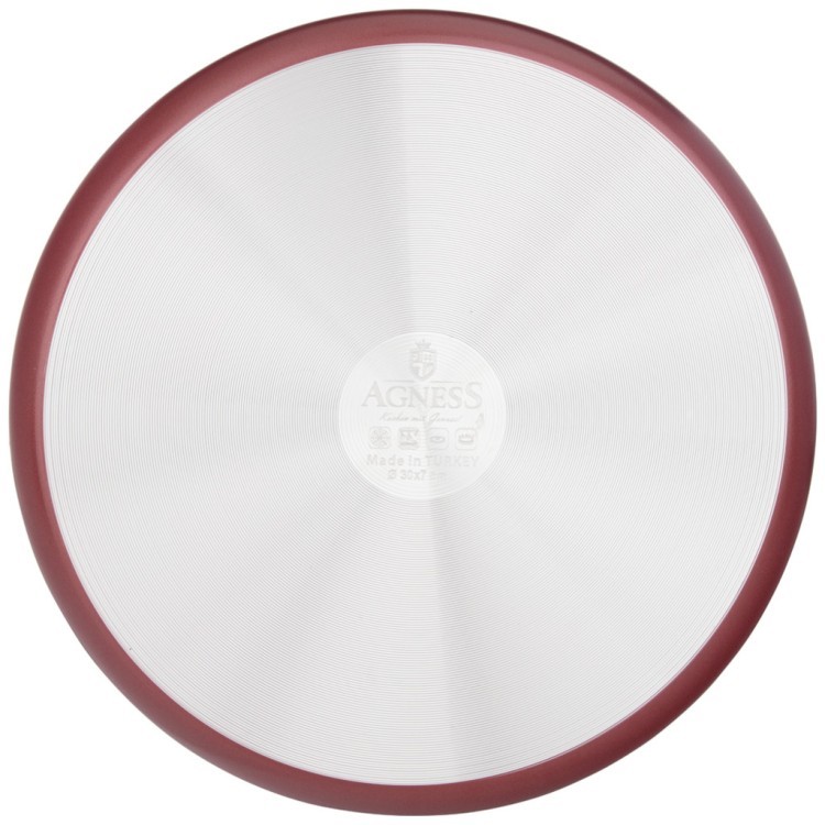 Форма agness red star круглая  30x7 см трехслойное антиприг покр, pfoa free Agness (936-736)