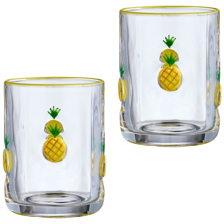 Набор стаканов "fruity pineapple" из 2 шт. 400 мл Lefard (685-133)