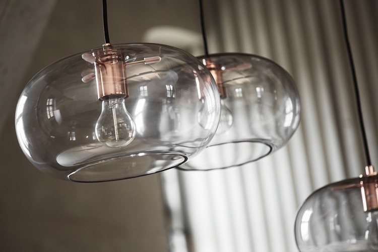 Лампа подвесная kobe, 17хD30 см, дымчатое стекло, черный цоколь, шнур 250 см (68007)