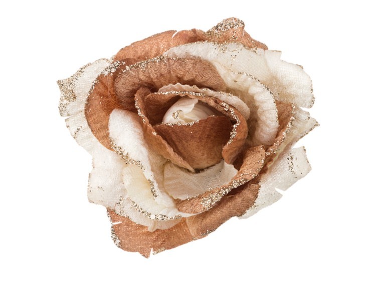 Цветок искусственный "роза" диаметр=15 cm. на клипсе (мал=48шт./кор=480шт.) Lefard (241-1861)