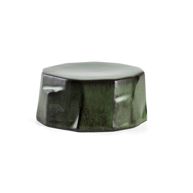 Тарелка E743-P-06068/5.75, 14.5, керамика, Green/black, ROOMERS TABLEWARE