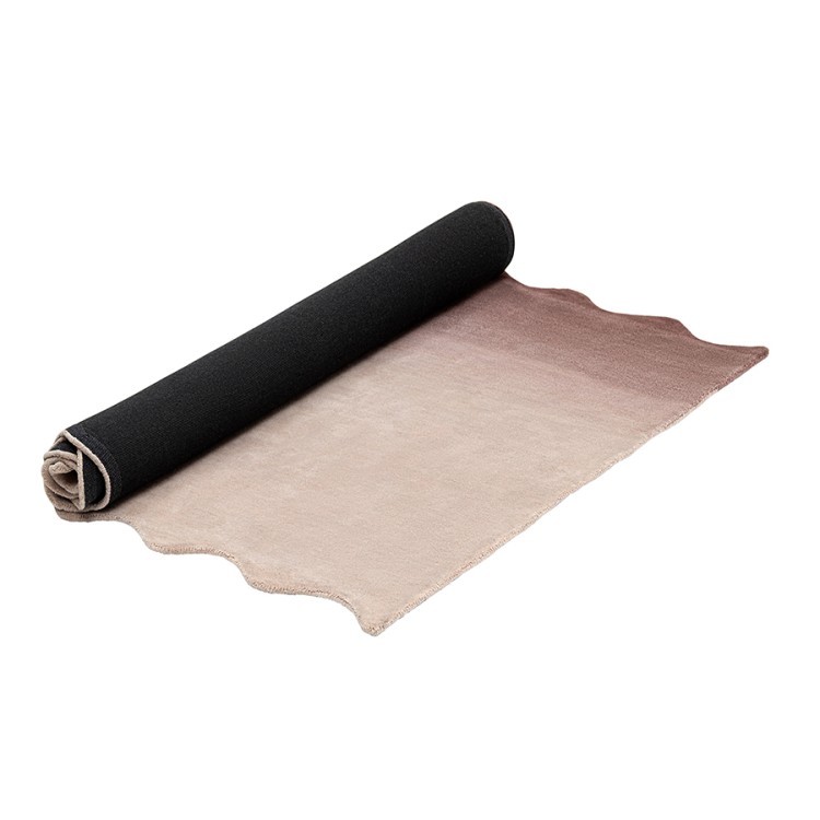 Ковер из шерсти over horizon цвета марсала из коллекции trendy ruffles (79364)