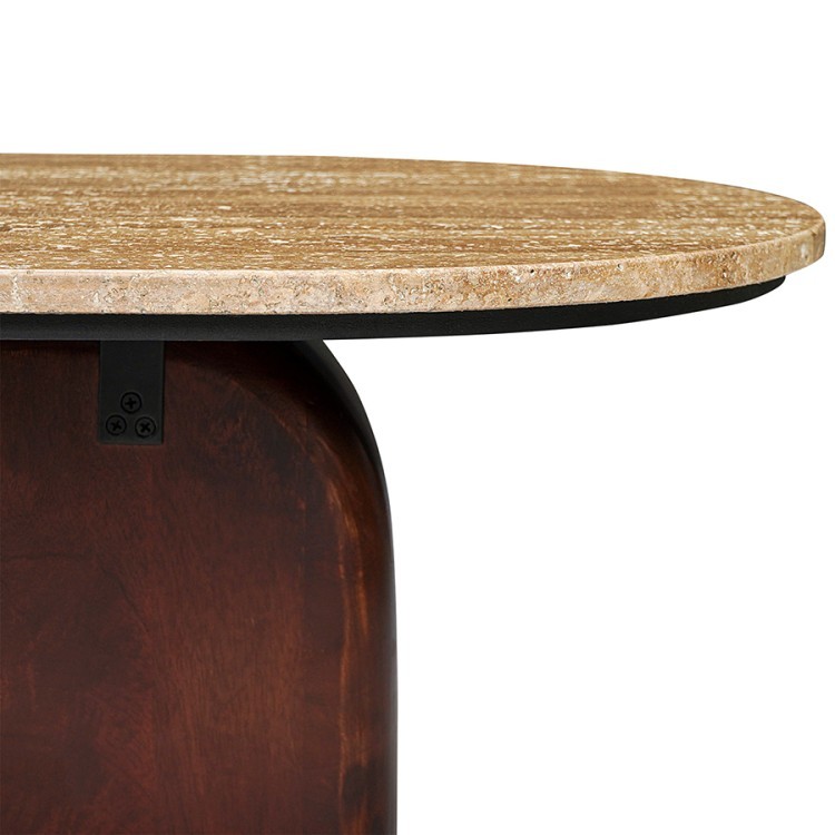 Столик журнальный torhill, 120х50 см, бежевый/орех (76324)