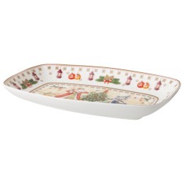 Блюдо lefard "дед мороз и снегурочка" прямоуг. 25*16*3 см Lefard (85-1729-11)