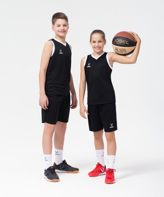Шорты баскетбольные JÖGEL CAMP Basic, черный, детский (2095689)