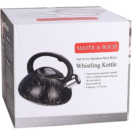 Чайник 3л со свистком нерж Mayer&Boch (31246)