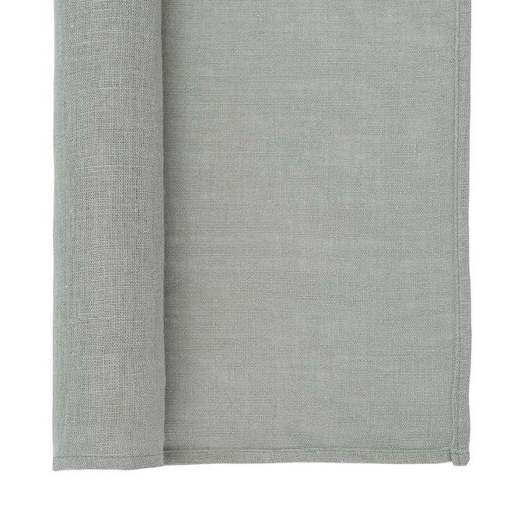 Салфетка сервировочная из стираного льна серого цвета из коллекции essential, 45х45 см (73773)