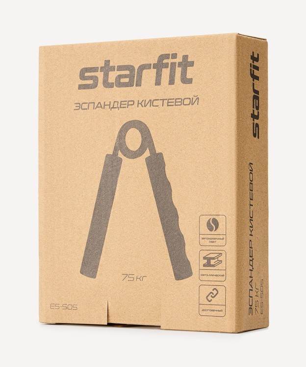 Эспандер кистевой STARFIT ES-505 пружинный, 75 кг, металлический (2115129)
