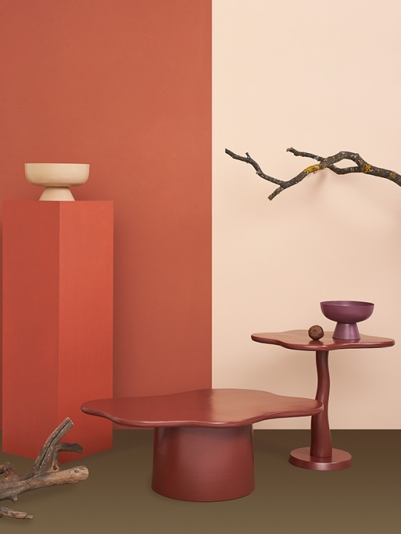 Блюдо на ножке vivlend, D25,5 см, бежевое (76222)