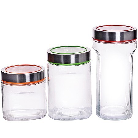 Банки для сыпучих 3пр1,55+1,05+0,750л.MB (31060)