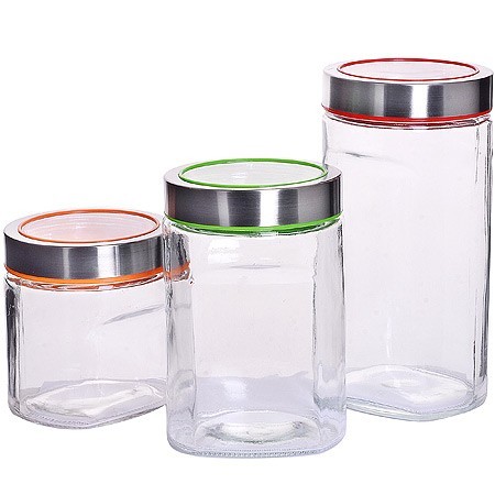 Банки для сыпучих 3пр1,55+1,05+0,750л.MB (31060)