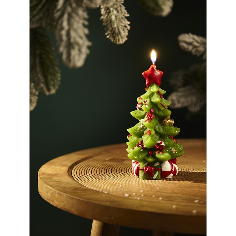 Свеча декоративная green miracle из коллекции new year essential, 18 см (78354) Свеча декоративная green miracle из коллекции new year essential, 18 см (78354)