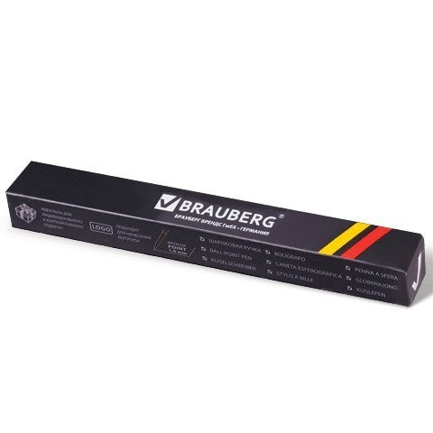 Ручка шариковая Brauberg De Luxe Blue линия 0,7 мм 141412 (2) (66943)