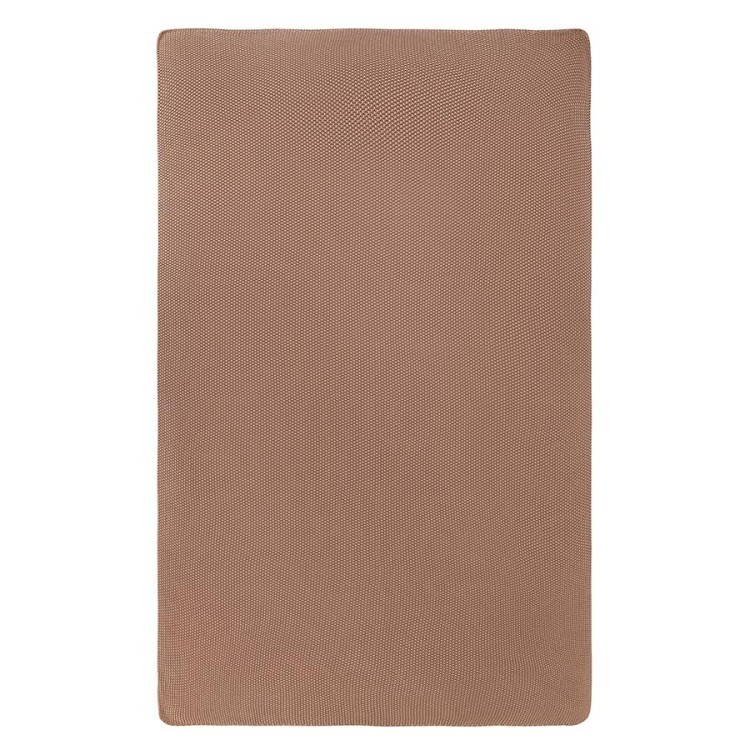 Плед из стираного хлопка цвета мокко из коллекции essential, 130x180 см (79340)