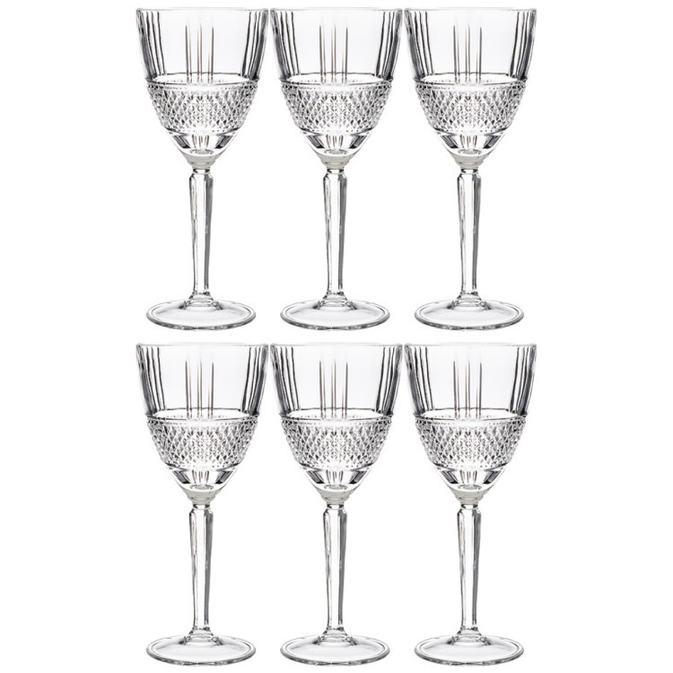 Набор бокалов "brillante" для белого вина/ воды из 6 шт 230мл высота=19 см. RCR (305-639)