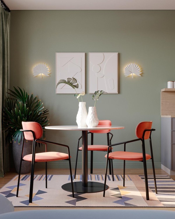 Ваза для сухоцветов printed art, stone, 25 см (78174)