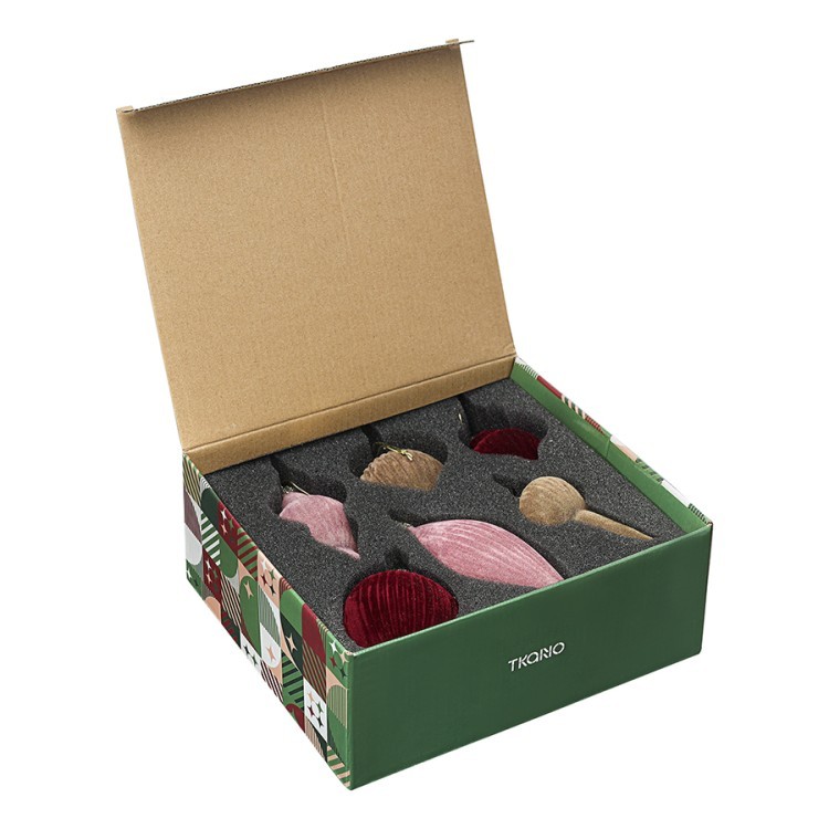 Набор ёлочных украшений velvet mood из коллекции new year essential, 6 шт. (78278) Набор ёлочных украшений velvet mood из коллекции new year essential, 6 шт. (78278)