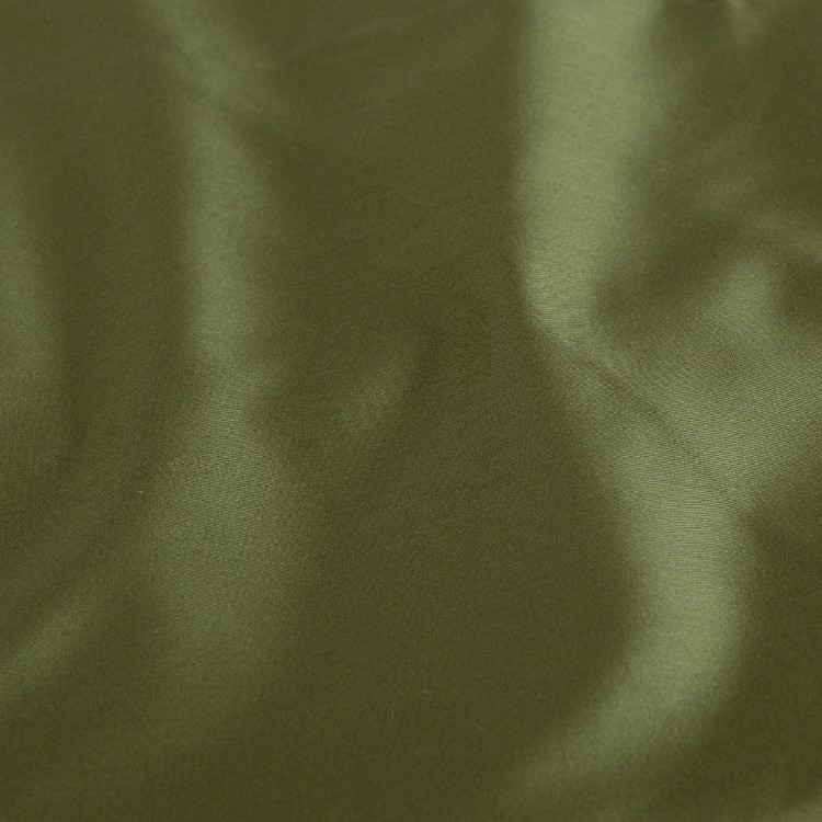 Простыня на резинке из сатина оливкового цвета из коллекции wild, 200х200х30 см (68453)