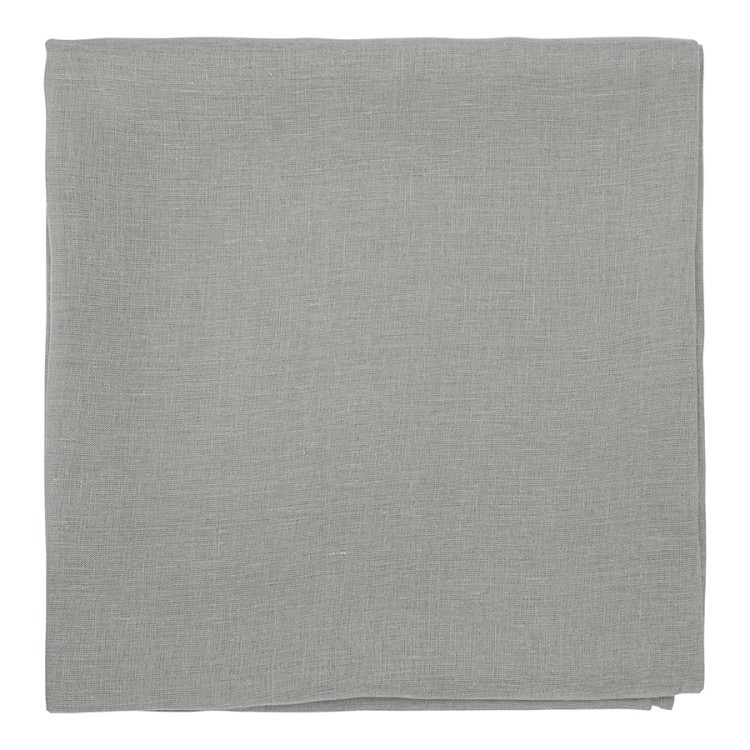 Скатерть из стираного льна серого цвета из коллекции essential, 150х250 см (73774)