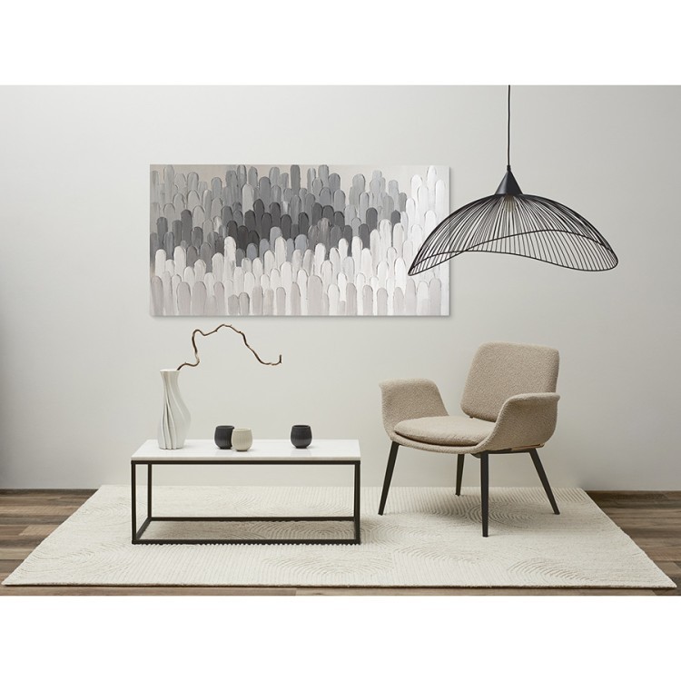 Столик журнальный mayen, 90х40 см, белый/черный (76062)