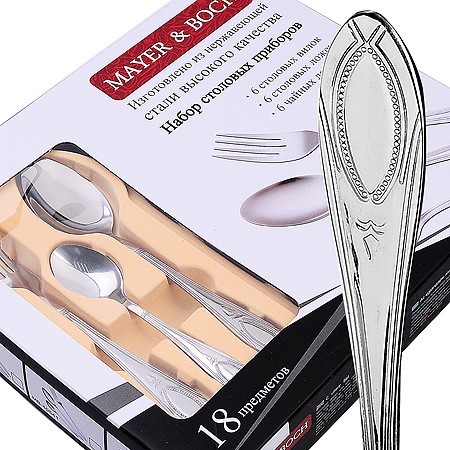 Набор столовых приборов 18 предметов нерж/ст Mayer&Boch (40537)