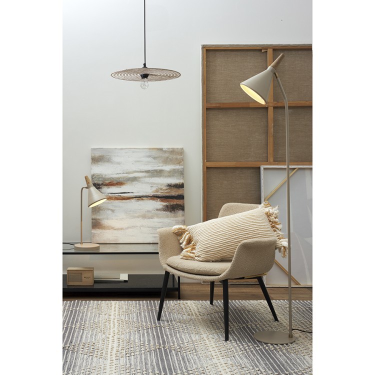 Панно декоративное с ручной росписью by feel, 80х80 см, бежевое (76490)