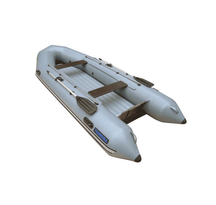 Надувная лодка Лидер Тундра-380 (серая) (55338)