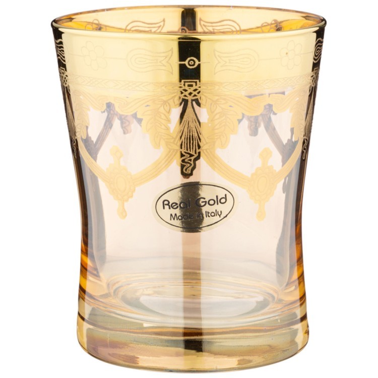 Набор бокалов для виски/воды из 6 штук 320мл "amalfi ambra oro" ART DECOR (326-082)