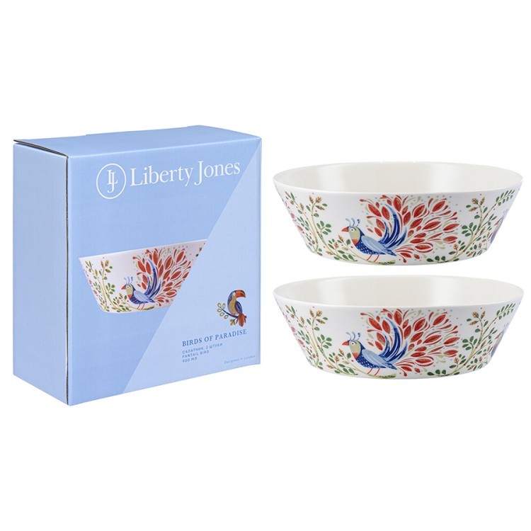Набор салатников fantail bird из коллекции birds of paradise в подарочной упаковке, 900 мл, 2 шт. (76686)