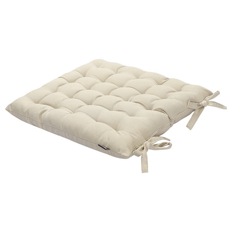 Подушка на стул из хлопка бежевого цвета из коллекции essential, 35х35 см (77446)