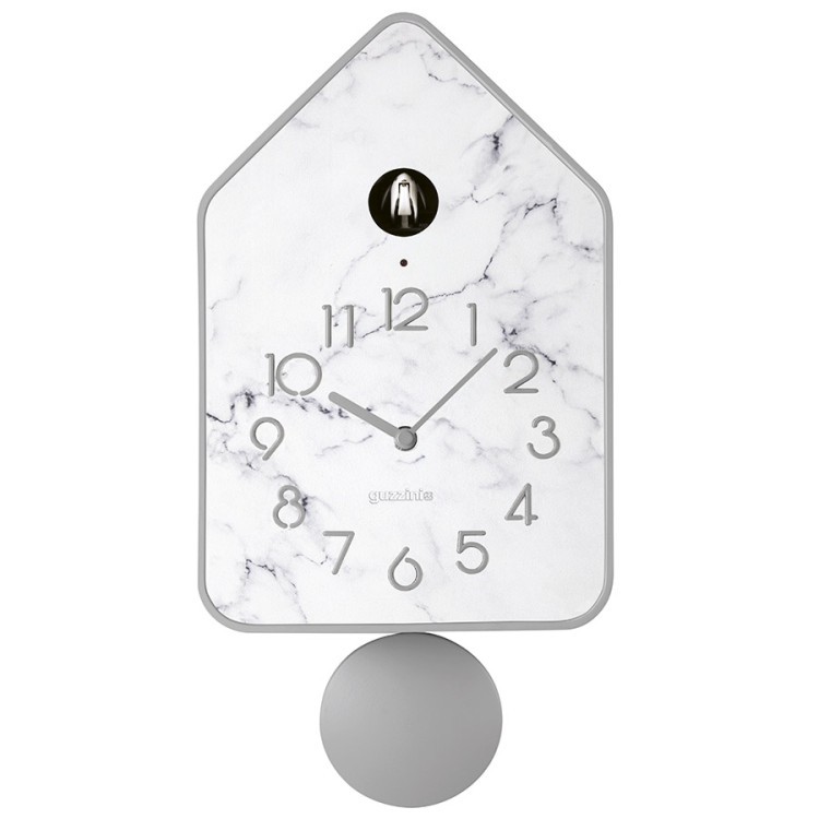 Часы настенные с маятником qq-up, темно-серые (75632)