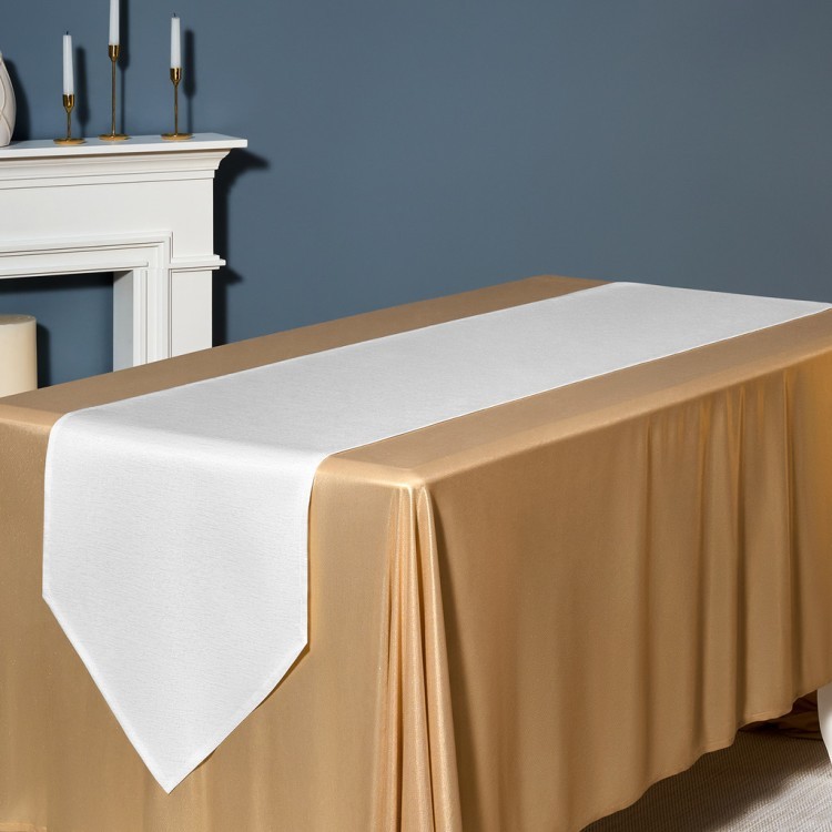 Дорожка на стол 45х300 cm  "феерия. серебро", цвет: белый, tm lefard, полиэстер 100% Lefard (986-004-32)