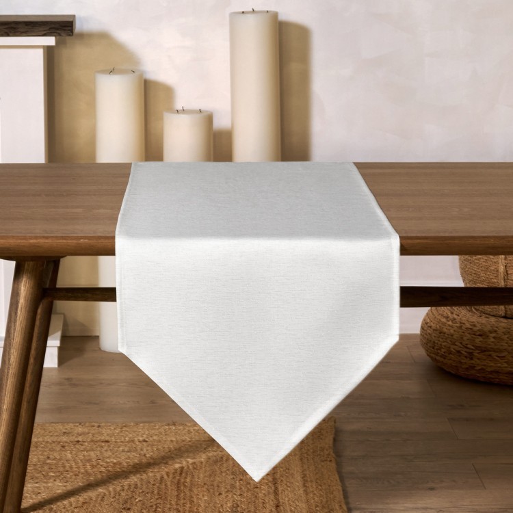 Дорожка на стол 45х300 cm  "феерия. серебро", цвет: белый, tm lefard, полиэстер 100% Lefard (986-004-32)