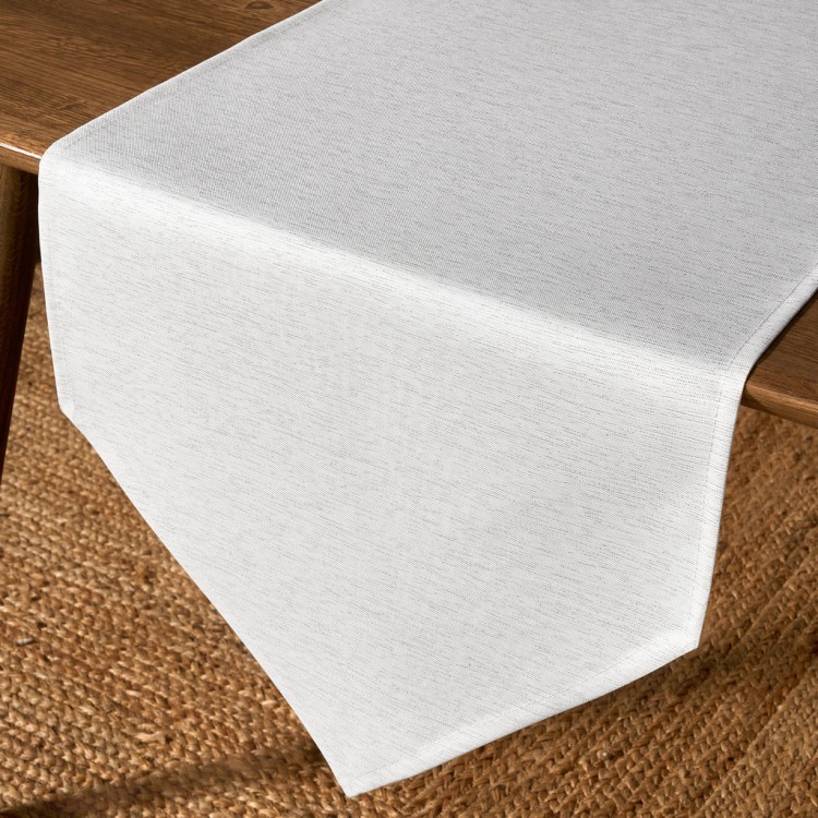 Дорожка на стол 45х300 cm  "феерия. серебро", цвет: белый, tm lefard, полиэстер 100% Lefard (986-004-32)