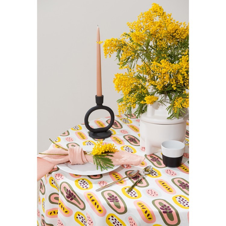 Скатерть на стол с принтом passion fruit из коллекции wild, 170х170 см (65695) Скатерть на стол с принтом passion fruit из коллекции wild, 170х170 см (65695)