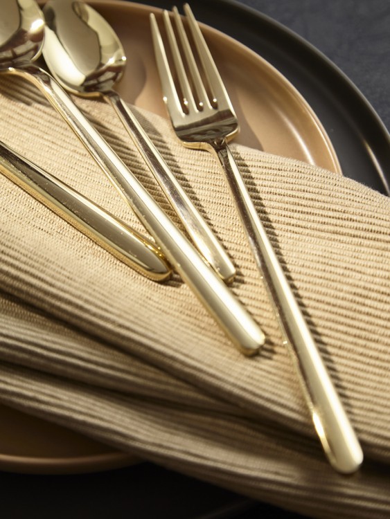Набор столовых приборов pure, золотистые глянцевые, 24 пред. (79991)