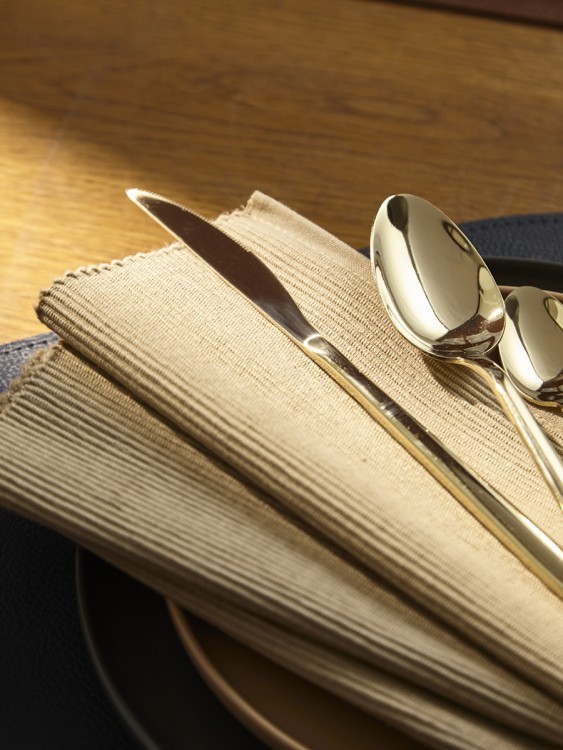 Набор столовых приборов pure, золотистые глянцевые, 24 пред. (79991)