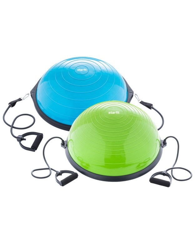 Полусфера STARFIT "BOSU" GB-502 с эспандерами, с насосом, синий (2107974)