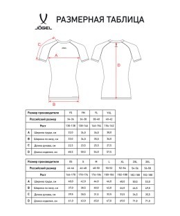 Футболка компрессионная с коротким рукавом JOGEL CAMP PerFormDRY Baselayer SS Tee, красный (2116451)