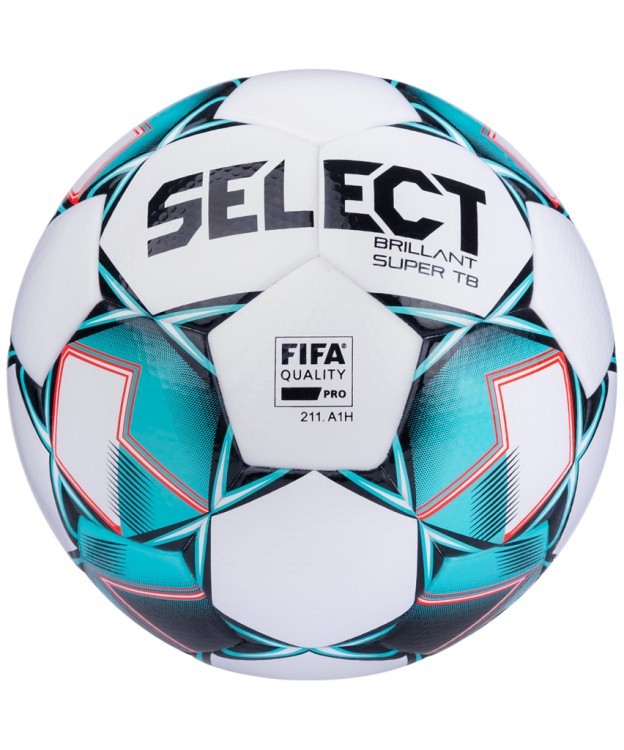 Мяч футбольный Brillant Super FIFA 810108, №5, белый/зеленый/черный (741825)