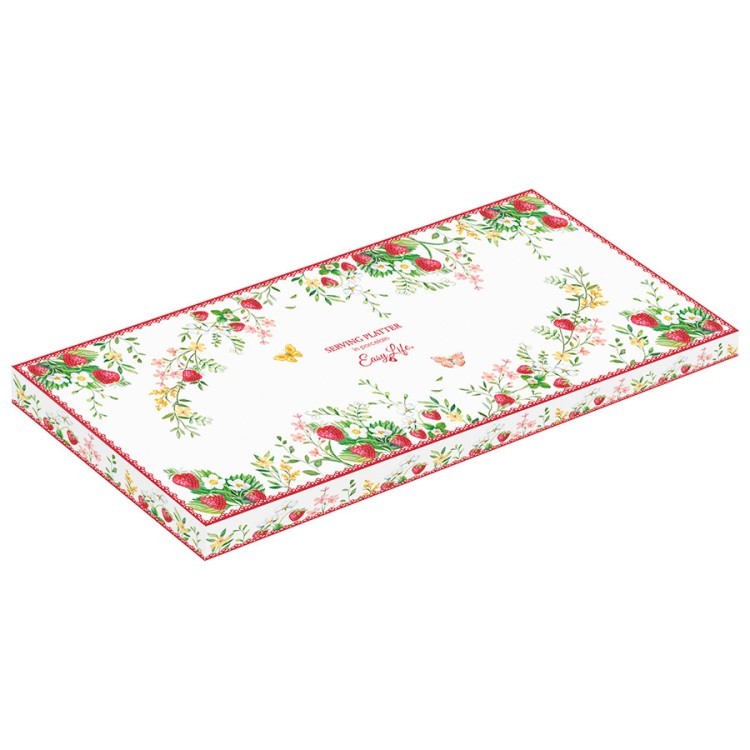 Блюдо прямоугольное jardin des fraises, 36х15 см (80384)